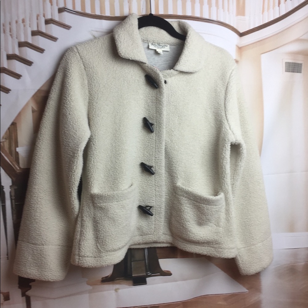 Norm Thompson Jacket Fuzzy Women’s Beige XS